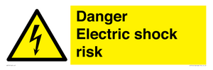 Danger Electric shock risk
